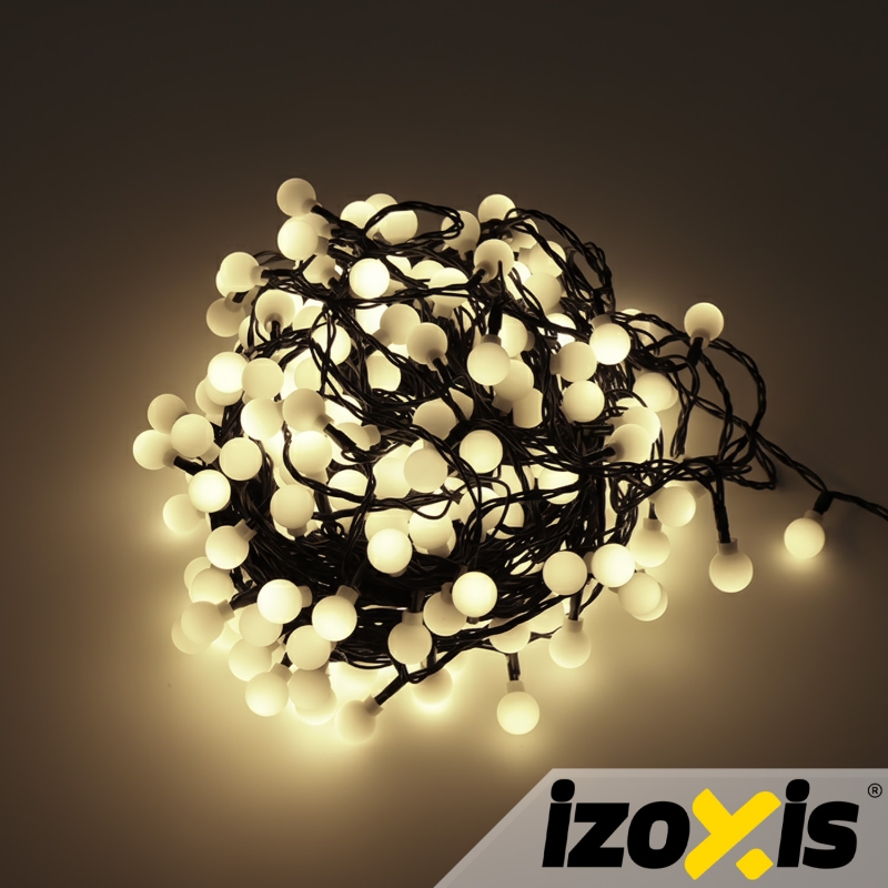 Girlianda Bubuliukai, 300 LED, Šiltai Balta, 30 m
